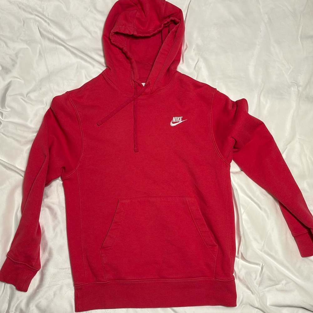 Red/pink mens nike hoodie size xs